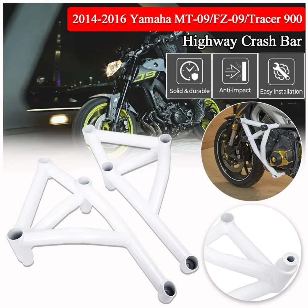 MT09 FZ09 Tracer защита двигателя каскадер клетка Крушение Бар рамка Бампер для Yamaha MT FZ 09