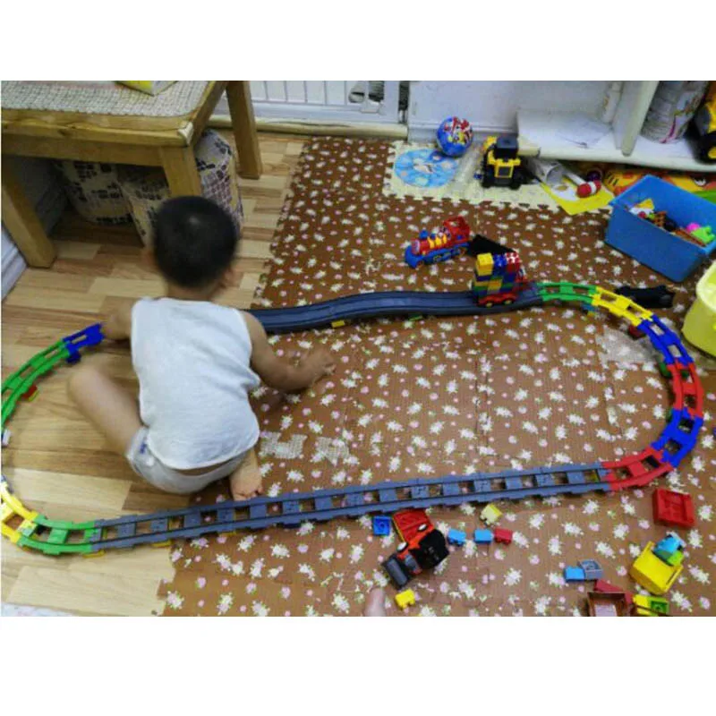 Big Size Train DIY Building Blocks Track Accessories Compatible with Large Bricks Educational Toys for Children Kids Gift
Big Size Train DIY Building Blocks Track Accessories Compatible with Large Bricks Educational Toys for Children Kids Gift