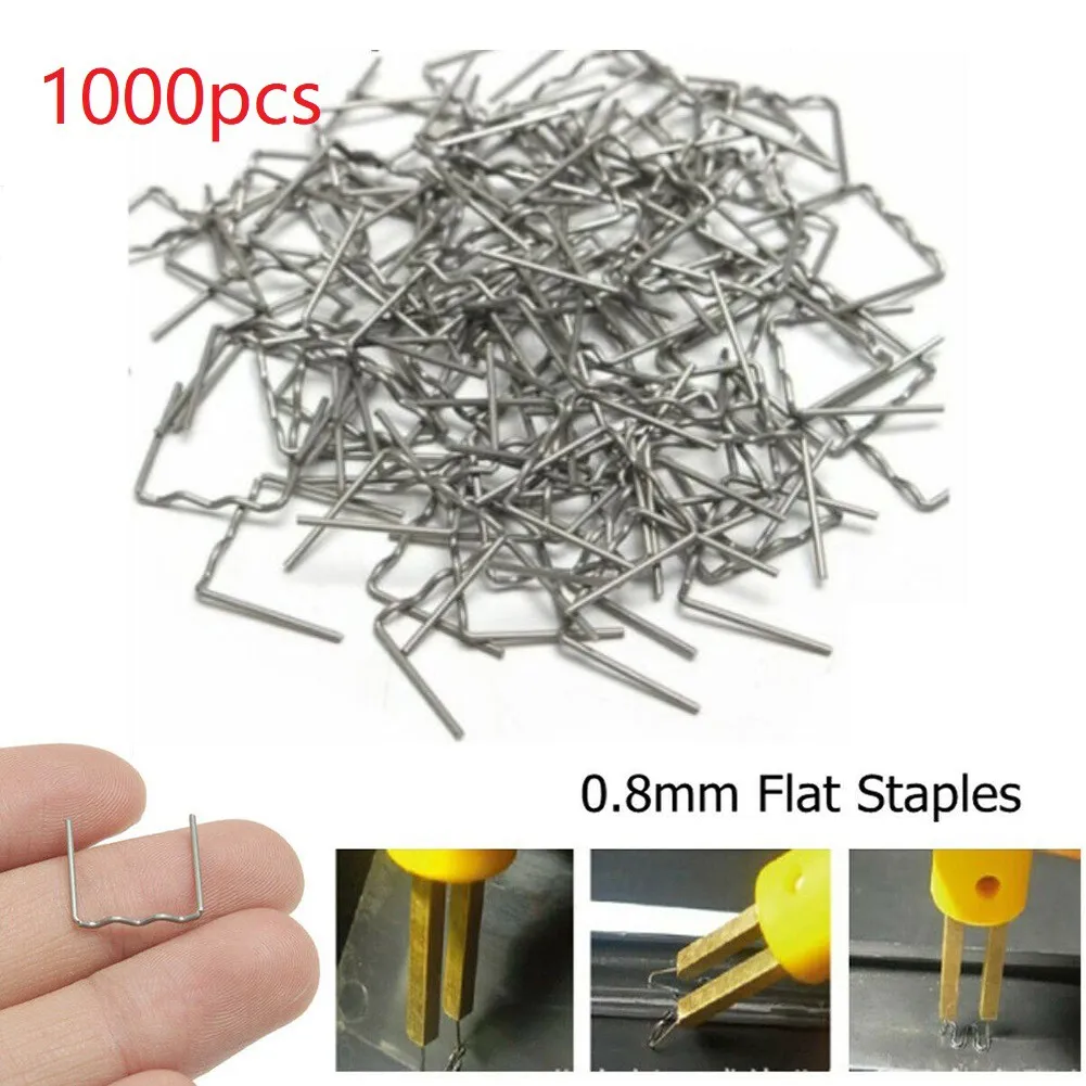 1000PCS Welding Nails 0.8mm Standard Pre Cut Flat Hot Staple For Plastic Stapler Repair Welder Parts Soldering Welding Supplies
1000PCS Welding Nails 0.8mm Standard Pre Cut Flat Hot Staple For Plastic Stapler Repair Welder Parts Soldering Welding Supplies