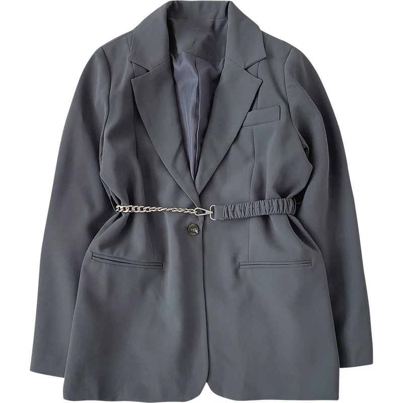 Elegant Design Blazer lady 2020 Autumn New Women's Solid Color Business Suit Collar Long-Sleeved blazers women Belt Included
Elegant Design Blazer lady 2020 Autumn New Women's Solid Color Business Suit Collar Long-Sleeved blazers women Belt Included
