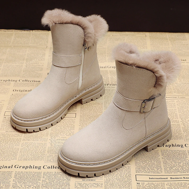 Martin boots for women plush and thick winter 2021 versatile casual warm snow cotton boots snow boots for non-slip comfort
Martin boots for women plush and thick winter 2021 versatile casual warm snow cotton boots snow boots for non-slip comfort