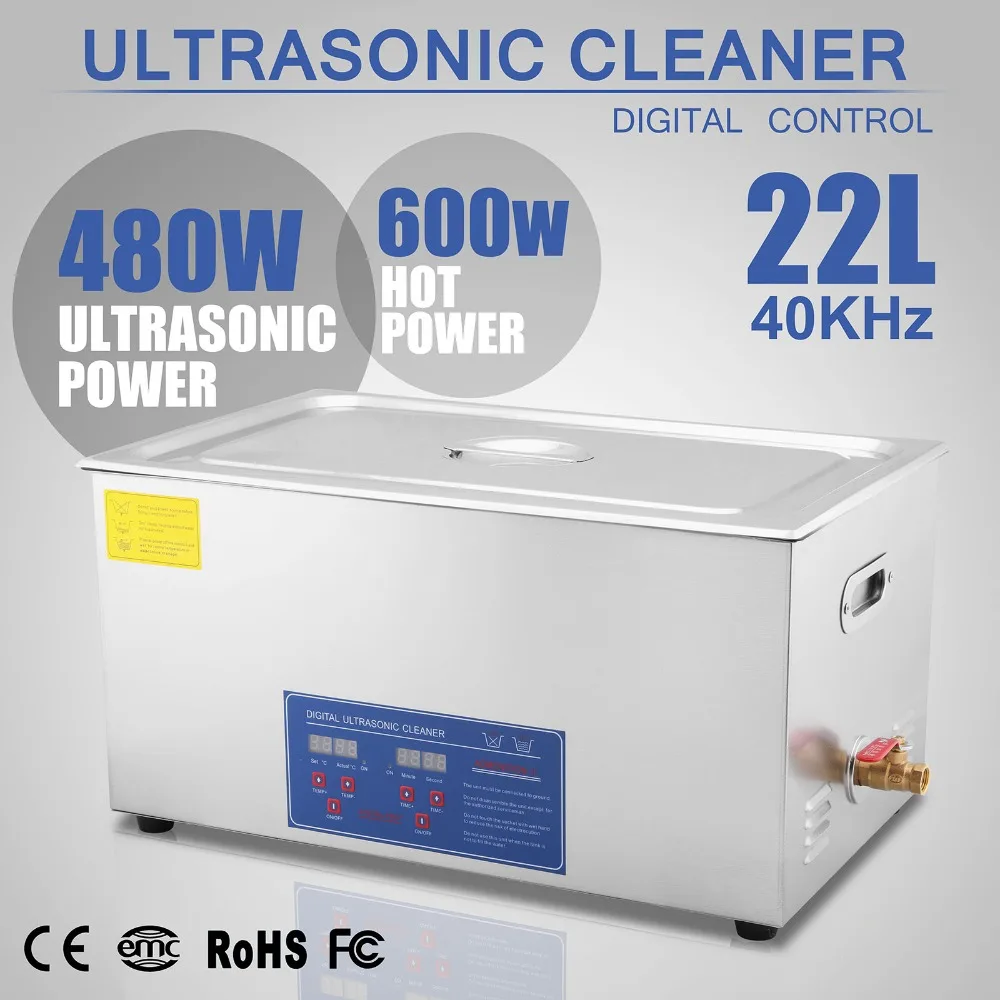 Ultrasonic Cleaner 22L Ultrasonic Cleaner for Cleaning Eyeglasses Rings Large Capacity Heated
Ultrasonic Cleaner 22L Ultrasonic Cleaner for Cleaning Eyeglasses Rings Large Capacity Heated