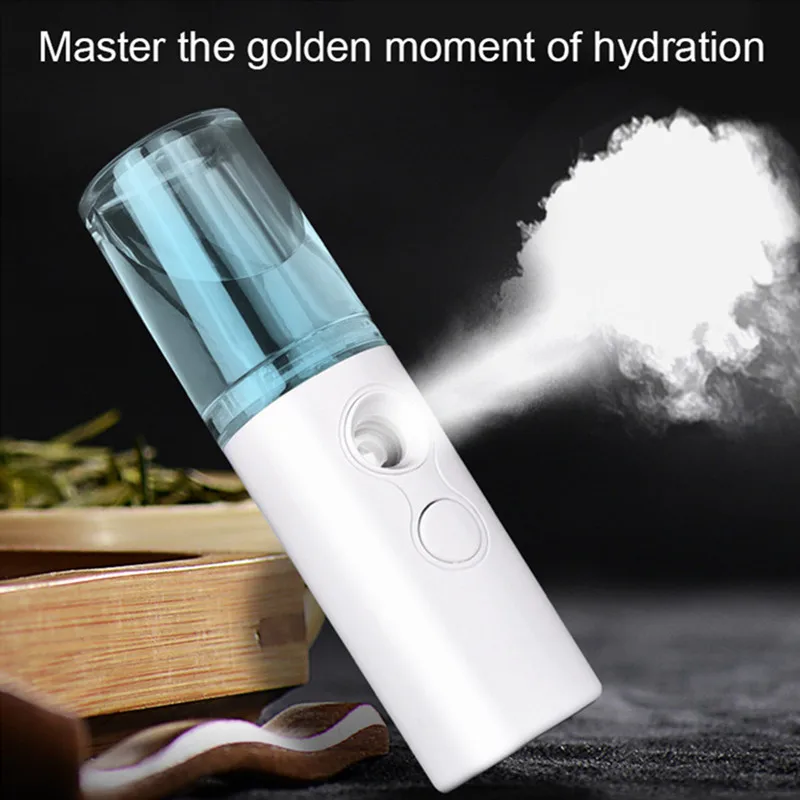 1PC New Nano Spray Facial Steamer Portable Steam Face Humidifier USB Rechargable Humidifier Ultrasonic Mini Air Humidifier
1PC New Nano Spray Facial Steamer Portable Steam Face Humidifier USB Rechargable Humidifier Ultrasonic Mini Air Humidifier