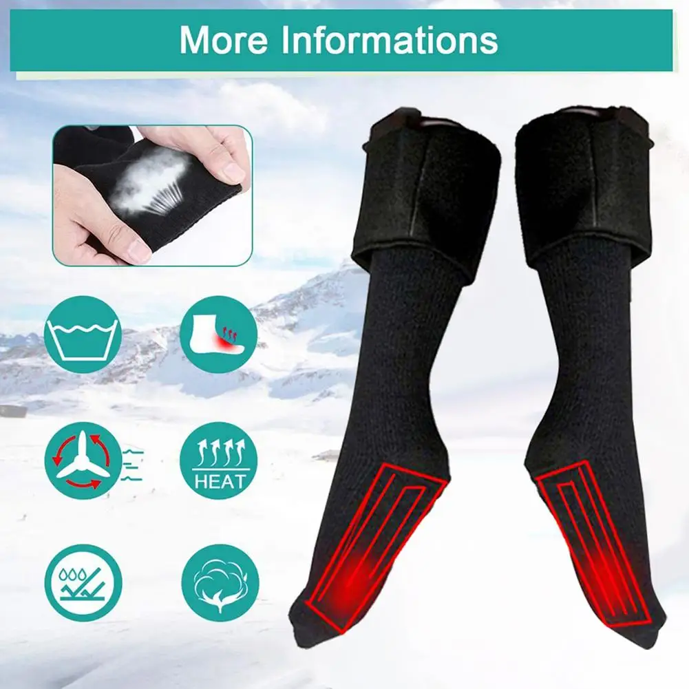 1 Pair Rechargeable Battery Heated Socks Battery Operated Heating Socks for Men Women Camping Heated Socks Warmer Keep Warm
1 Pair Rechargeable Battery Heated Socks Battery Operated Heating Socks for Men Women Camping Heated Socks Warmer Keep Warm