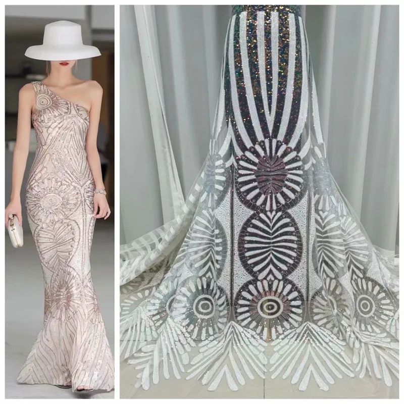 2021 white Sequins Milk Silk Lace African Lace Fabric High Quality French Net Milk Silk Lace Fabric For Nigerian Party Wedding
2021 white Sequins Milk Silk Lace African Lace Fabric High Quality French Net Milk Silk Lace Fabric For Nigerian Party Wedding
