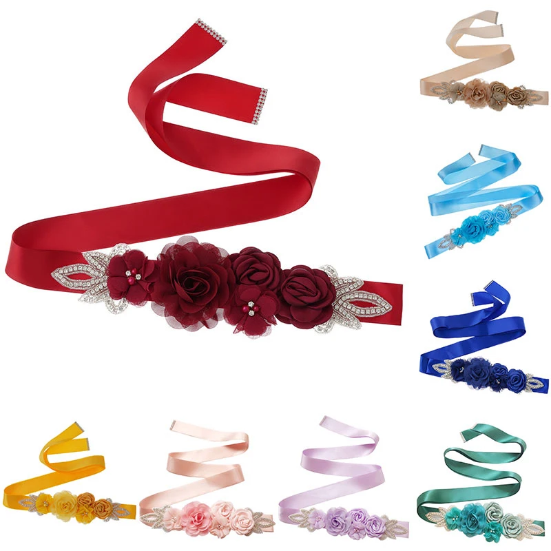 Satin Bridal Wedding Belts Flower Sash Waistband Diy Clothing Accessories Solid Color Elegant Long Ribbon Waist Belt
Satin Bridal Wedding Belts Flower Sash Waistband Diy Clothing Accessories Solid Color Elegant Long Ribbon Waist Belt