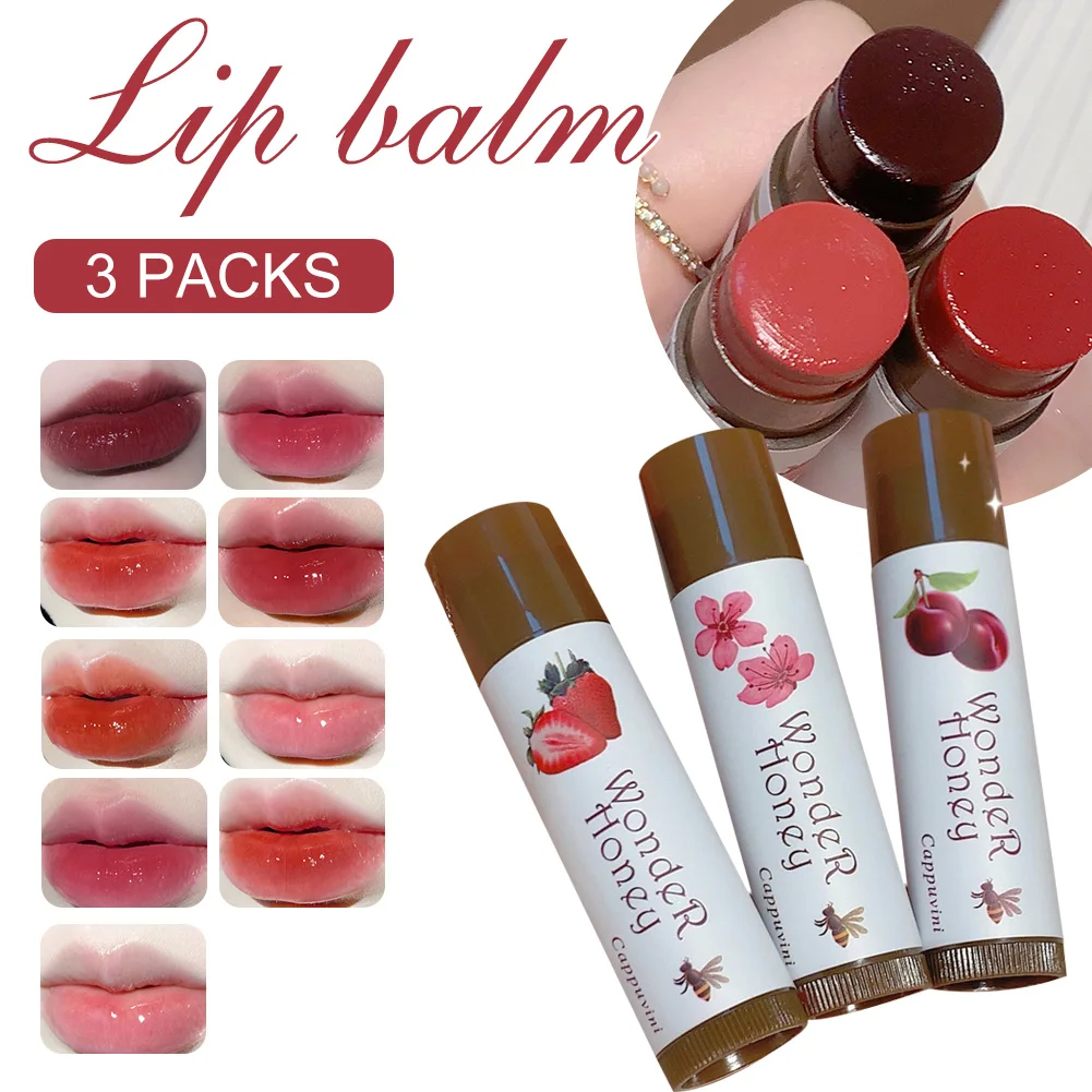 Three Styles Lip Balm Set Long Lasting Fruit Flavor Lip Moisturizer for Dry Chapped Cracked Lips Moisturizing Lipstick Lip Care
Three Styles Lip Balm Set Long Lasting Fruit Flavor Lip Moisturizer for Dry Chapped Cracked Lips Moisturizing Lipstick Lip Care