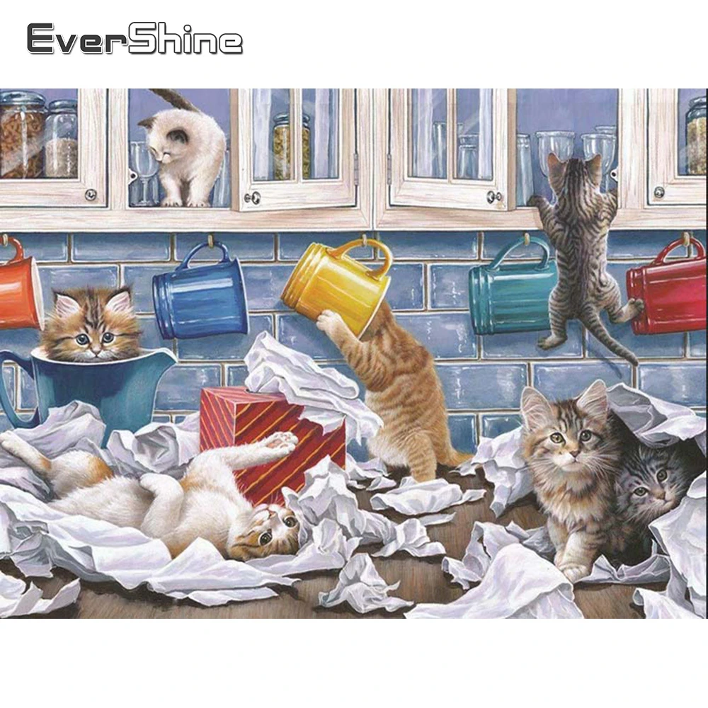 EverShine Diamond Mosaic Full Square Kitchen Handmade Gift Diamond Painting Cat Cross Stitch Animal Needlework Bead Embroidery
EverShine Diamond Mosaic Full Square Kitchen Handmade Gift Diamond Painting Cat Cross Stitch Animal Needlework Bead Embroidery