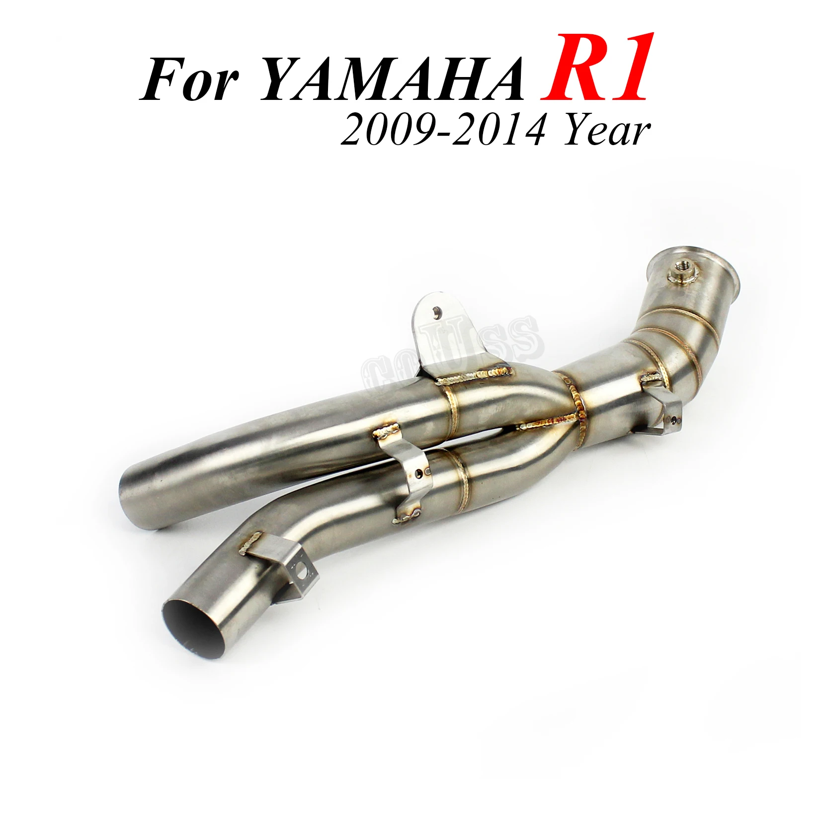 Для мотоцикла Yamaha YZF R1 2009-2014 без шнуровки выхлопная труба средней длины для побега