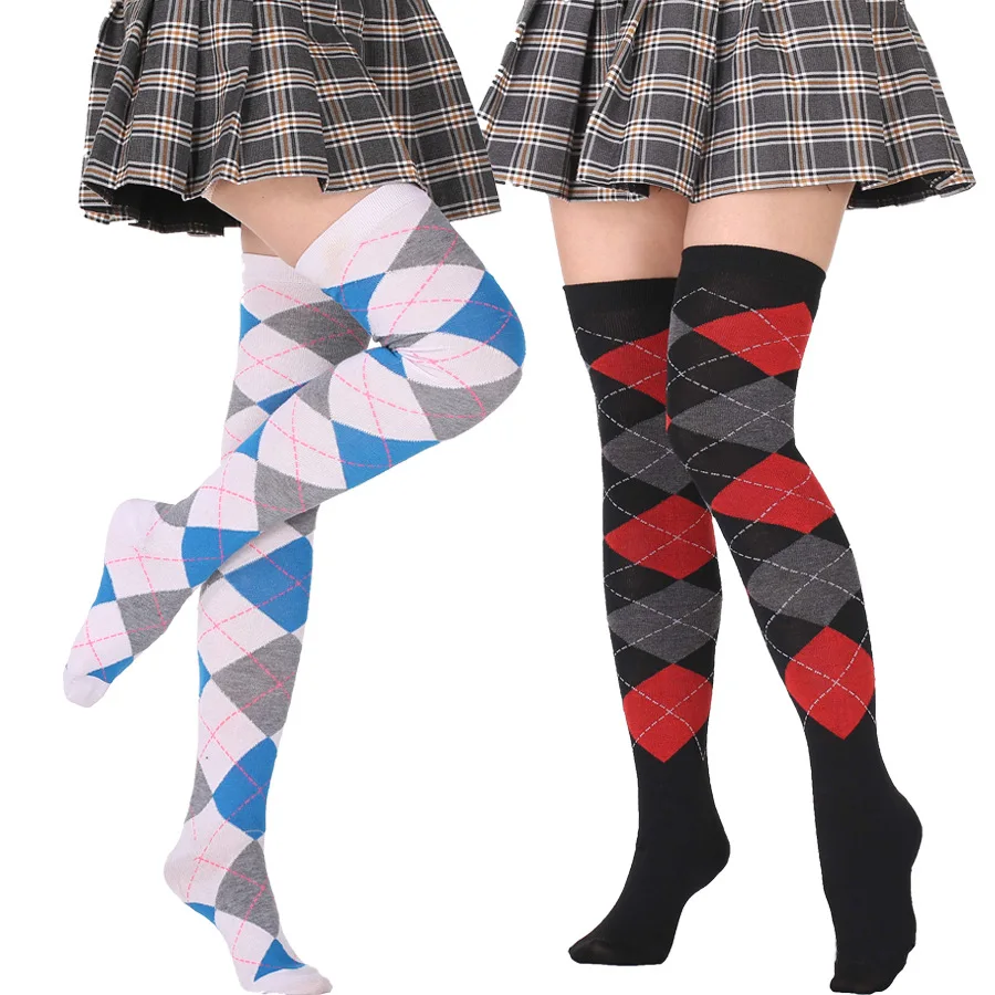 Harajuku Style Diamond-shaped Colorful Personality Ladies Thigh Over The Knee Socks High Stretch Long Tube Lattice Student Sexy
Harajuku Style Diamond-shaped Colorful Personality Ladies Thigh Over The Knee Socks High Stretch Long Tube Lattice Student Sexy