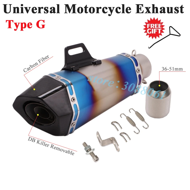 Universal Motorcycle Yoshimura Exhaust Pipe Escape Modified Carbon Fiber Muffler DB Killer For Z900 MSX125 TRK502 MT-09 Z750 MP3
Universal Motorcycle Yoshimura Exhaust Pipe Escape Modified Carbon Fiber Muffler DB Killer For Z900 MSX125 TRK502 MT-09 Z750 MP3