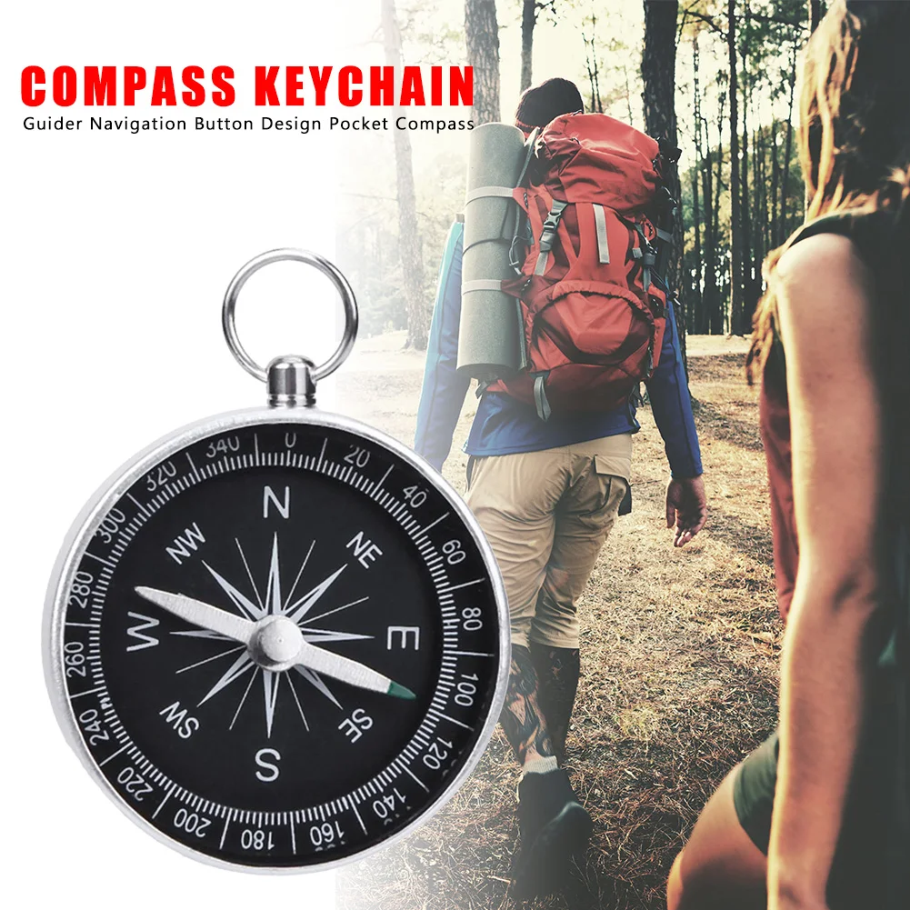 Portable Outdoor Camping Compass Aluminum Alloy Emergency Mini Compass with Keychain Pointing Guide Tool 40x40x10mm
Portable Outdoor Camping Compass Aluminum Alloy Emergency Mini Compass with Keychain Pointing Guide Tool 40x40x10mm