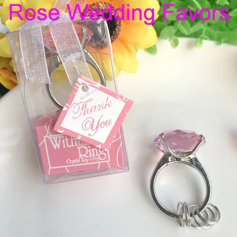 (30pcs/Lot)FREE SHIPPING+Pink Wedding Favors Crystal Ring Keychain Pink Diamond Key Chain Bridal Shower Favor
(30pcs/Lot)FREE SHIPPING+Pink Wedding Favors Crystal Ring Keychain Pink Diamond Key Chain Bridal Shower Favor