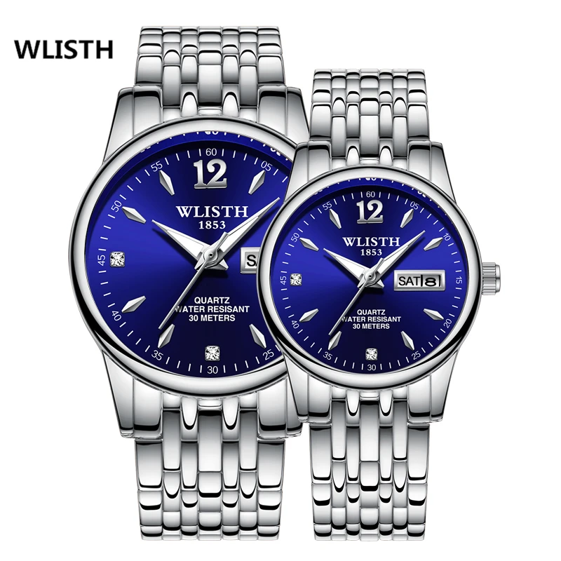 Watch lovers watch round waterproof steel band luminous calendar men and women watches quartz watch WLISTH free shipping
Watch lovers watch round waterproof steel band luminous calendar men and women watches quartz watch WLISTH free shipping
