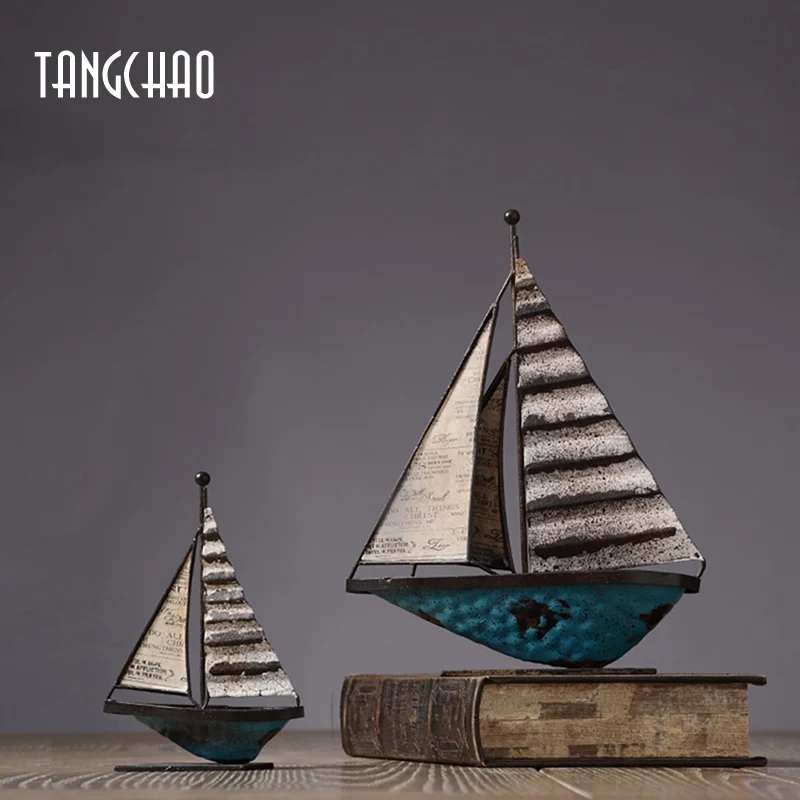 Home Decor Retro Sailboat Model Figurines For Interior Living Room Office Decoration Ornaments Iron Boat Figurine Sculpture Gift
Home Decor Retro Sailboat Model Figurines For Interior Living Room Office Decoration Ornaments Iron Boat Figurine Sculpture Gift