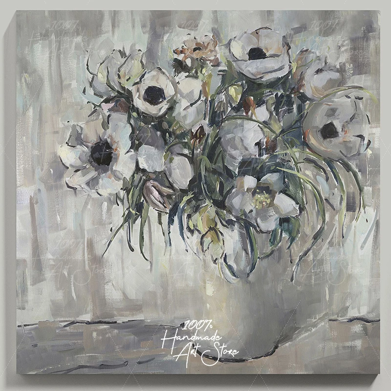 home decoration accessories oil painting 100% Handmade Silver Flower Gentle Abstract Art For Living Room Modern High Quality
home decoration accessories oil painting 100% Handmade Silver Flower Gentle Abstract Art For Living Room Modern High Quality