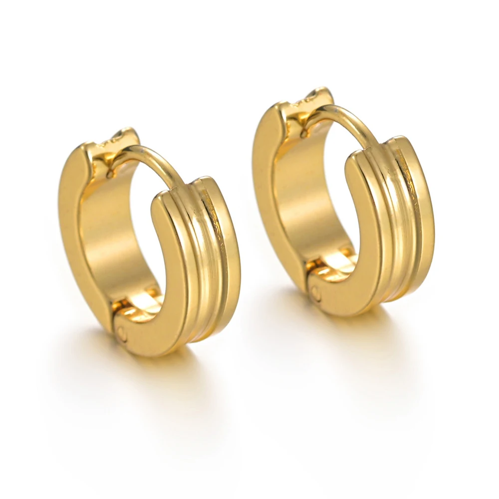 New Classic Punk Gold Color Stainless Steel Stud Earrings For Men Women Street Pop Hip Hop Gothic Ear Jewelry Party Gifts
New Classic Punk Gold Color Stainless Steel Stud Earrings For Men Women Street Pop Hip Hop Gothic Ear Jewelry Party Gifts