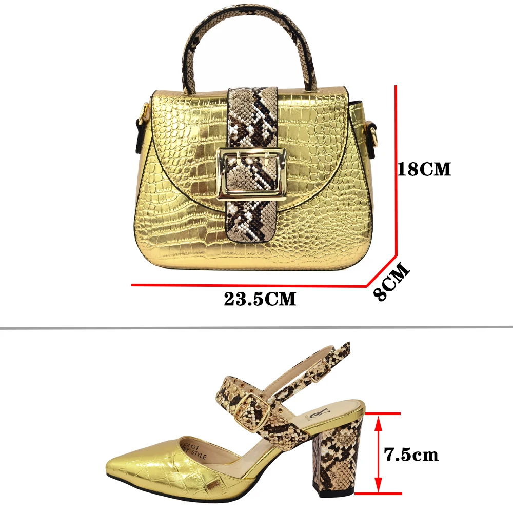 doershow Italian Shoes With Matching Bags Set Italy African Women's Party Shoes and Bag Sets gold Color Women shoes! SCK1-9
doershow Italian Shoes With Matching Bags Set Italy African Women's Party Shoes and Bag Sets gold Color Women shoes! SCK1-9