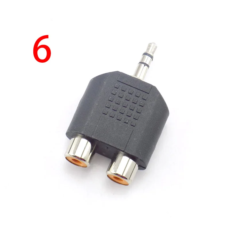 Male To Female 3.5mm RCA Plug Jack Adapter AV Audio Connector 2 in 1 Stereo Headset Dual Headphone Audio Plug Accessories U26
Male To Female 3.5mm RCA Plug Jack Adapter AV Audio Connector 2 in 1 Stereo Headset Dual Headphone Audio Plug Accessories U26