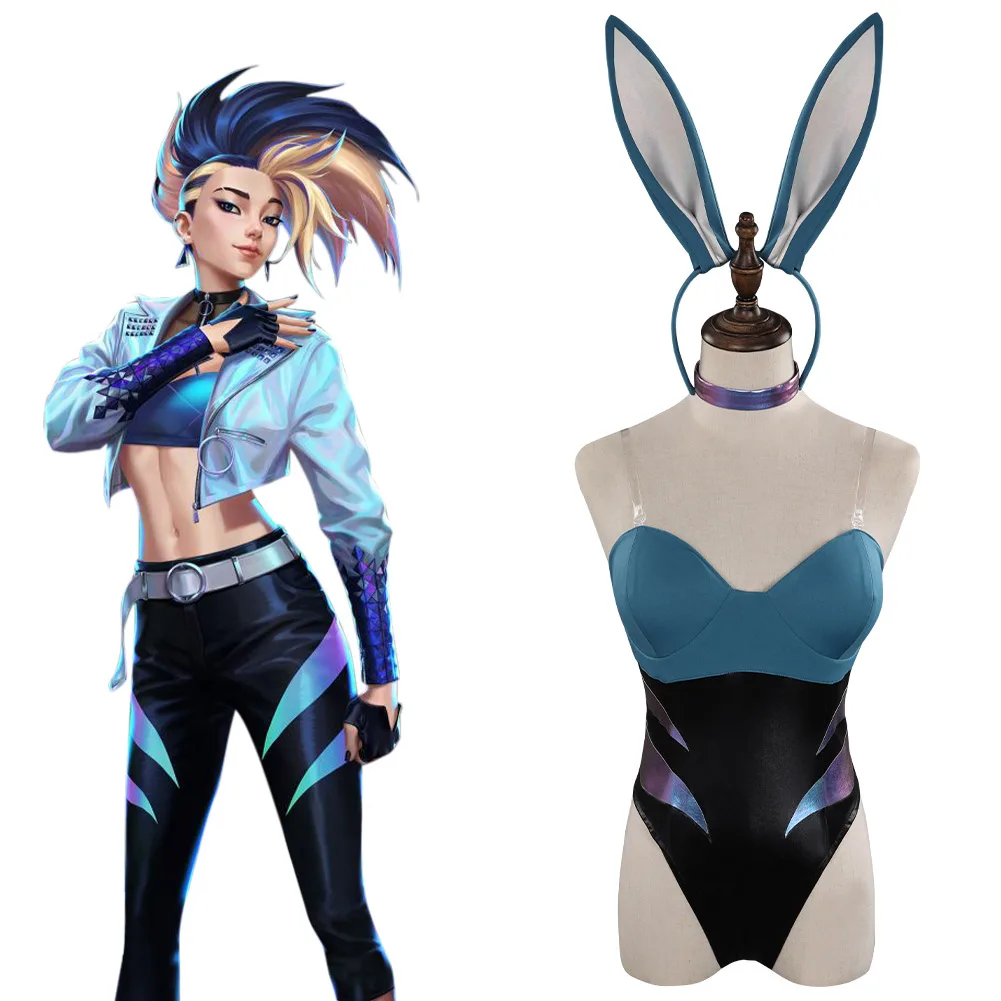 LoL Akali Cosplay Costume Bunny Girls Jumpsuit Outfits Bar Nightclub Overalls Pole Dance Clothing
LoL Akali Cosplay Costume Bunny Girls Jumpsuit Outfits Bar Nightclub Overalls Pole Dance Clothing