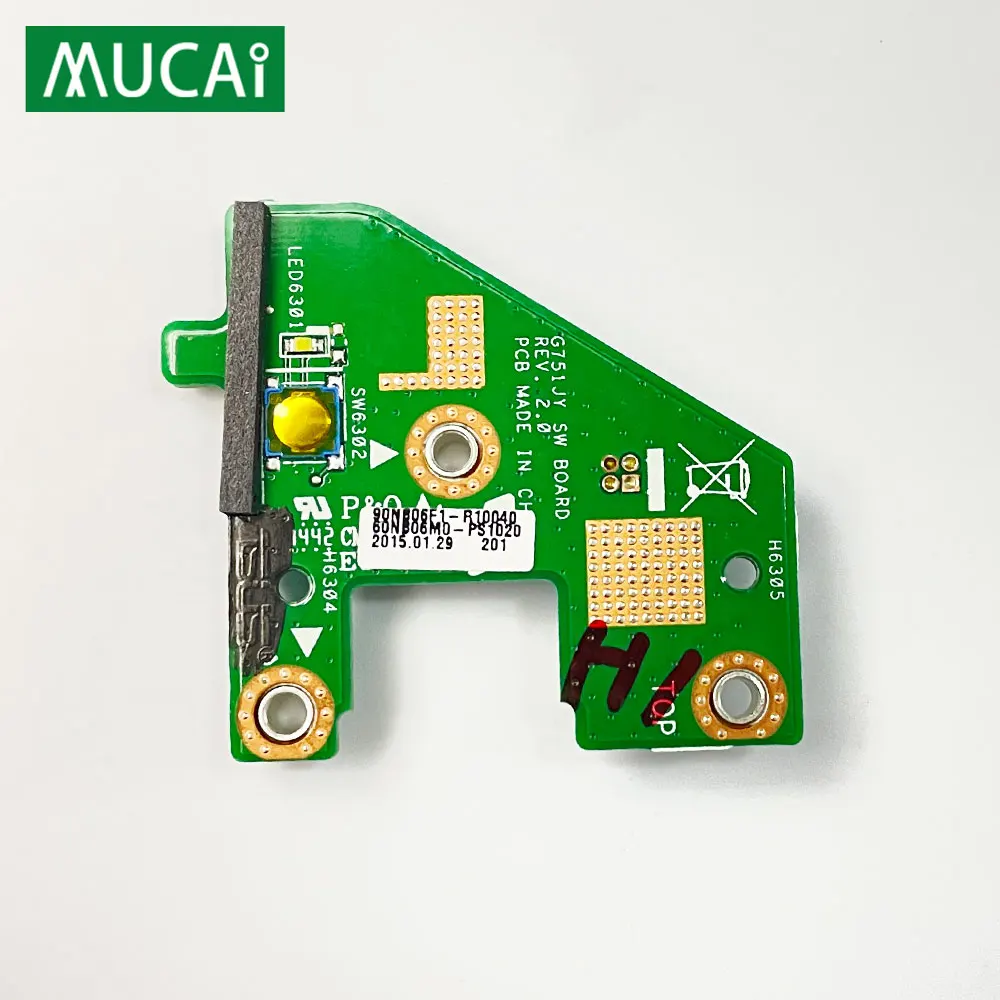 For ASUS G751J G751JY G751JL G751JM G751JT G751JL G750JW G750JS G750JM G750JH G750JZ G750JY laptop Power Button switch Board
For ASUS G751J G751JY G751JL G751JM G751JT G751JL G750JW G750JS G750JM G750JH G750JZ G750JY laptop Power Button switch Board