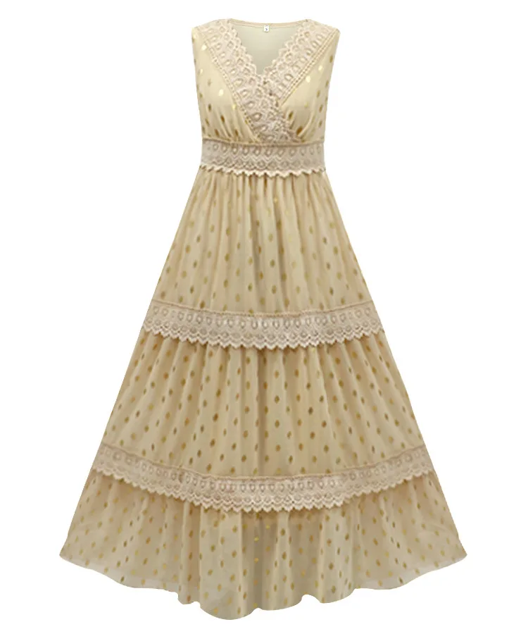 Spring Summer Chiffo Long Dress Sleeveless Beach Women New Sexy V Neck A-line Dress Casual Elegant Sweet Women Plus Size Dress
Spring Summer Chiffo Long Dress Sleeveless Beach Women New Sexy V Neck A-line Dress Casual Elegant Sweet Women Plus Size Dress
