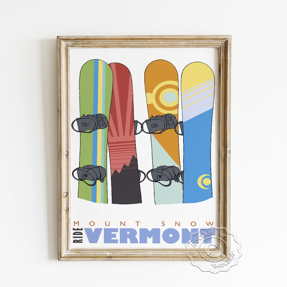 Snowboards Art Prints Poster, Okemo Ski Resort Vermont Travel Advertising Wall Picture, Winter Sports Skis Canvas Painting Decor
Snowboards Art Prints Poster, Okemo Ski Resort Vermont Travel Advertising Wall Picture, Winter Sports Skis Canvas Painting Decor
