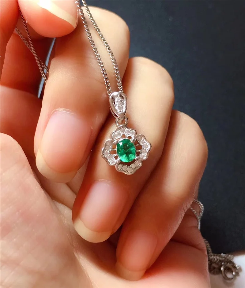 Lovely flower OL Natural Emerald Jewelry sets for Women gifts Necklace Ring 0.4Ctx2Pcs vs Real Green gems 925 Solid Silver #838
Lovely flower OL Natural Emerald Jewelry sets for Women gifts Necklace Ring 0.4Ctx2Pcs vs Real Green gems 925 Solid Silver #838
