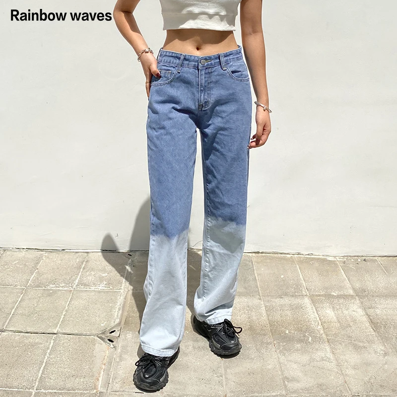 Rainbowwaves Weekeep Tie Dye Streetwear Fashion Long Jeans Straight Pants 90s Vintage Pants Women High Waist Trousers
Rainbowwaves Weekeep Tie Dye Streetwear Fashion Long Jeans Straight Pants 90s Vintage Pants Women High Waist Trousers