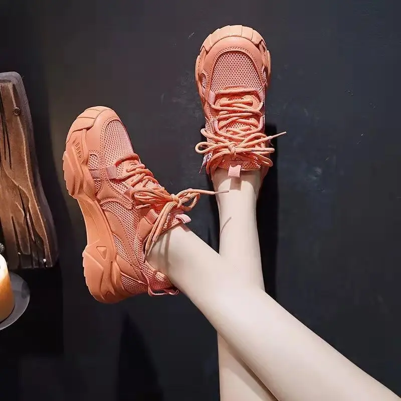 2021 Fashion Women's Shoes Comfortable Breathable Casual Shoes Woman Lace-up Mesh Sneakers Autumn Woman Non-slip Platform Shoes
2021 Fashion Women's Shoes Comfortable Breathable Casual Shoes Woman Lace-up Mesh Sneakers Autumn Woman Non-slip Platform Shoes