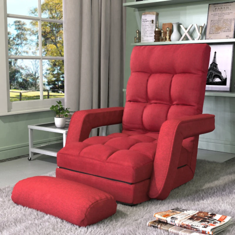 Position Adjustable Floor Chaise Lounge Sofa, Folding Lazy Sofa with Armrests and a Pillow Padded Gaming Chair for Living Room
Position Adjustable Floor Chaise Lounge Sofa, Folding Lazy Sofa with Armrests and a Pillow Padded Gaming Chair for Living Room