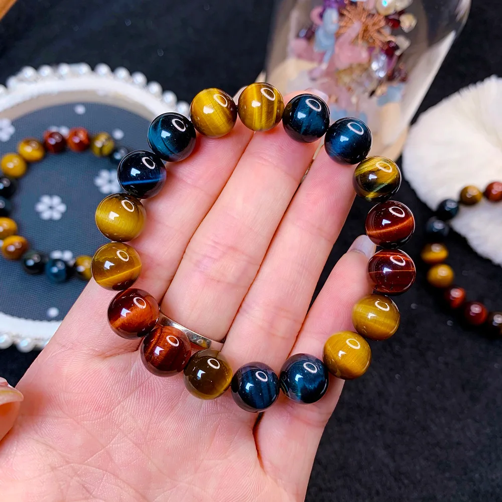 Natural Color Tiger Eye Bead Elastic Bracelet, Handmade Energy Stone Jewelry, Lucky Healing Bracelet for Men and Women
Natural Color Tiger Eye Bead Elastic Bracelet, Handmade Energy Stone Jewelry, Lucky Healing Bracelet for Men and Women