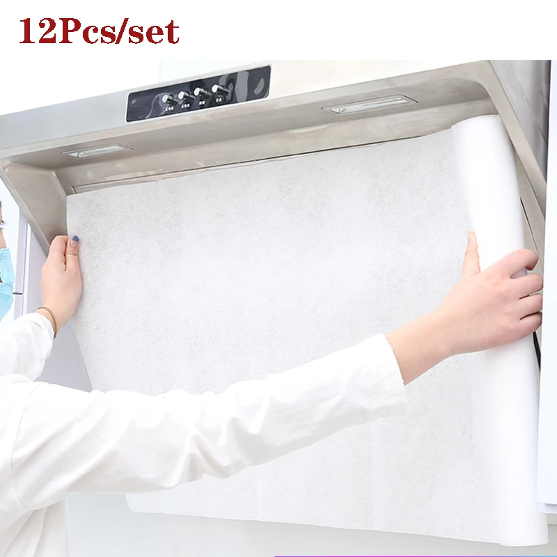 12Pcs/set of Disposable Kitchen Oil Filter Paper Non-woven Fabric Oil-proof Cotton Filter Element Range Hood Exhaust Fan Filter
12Pcs/set of Disposable Kitchen Oil Filter Paper Non-woven Fabric Oil-proof Cotton Filter Element Range Hood Exhaust Fan Filter