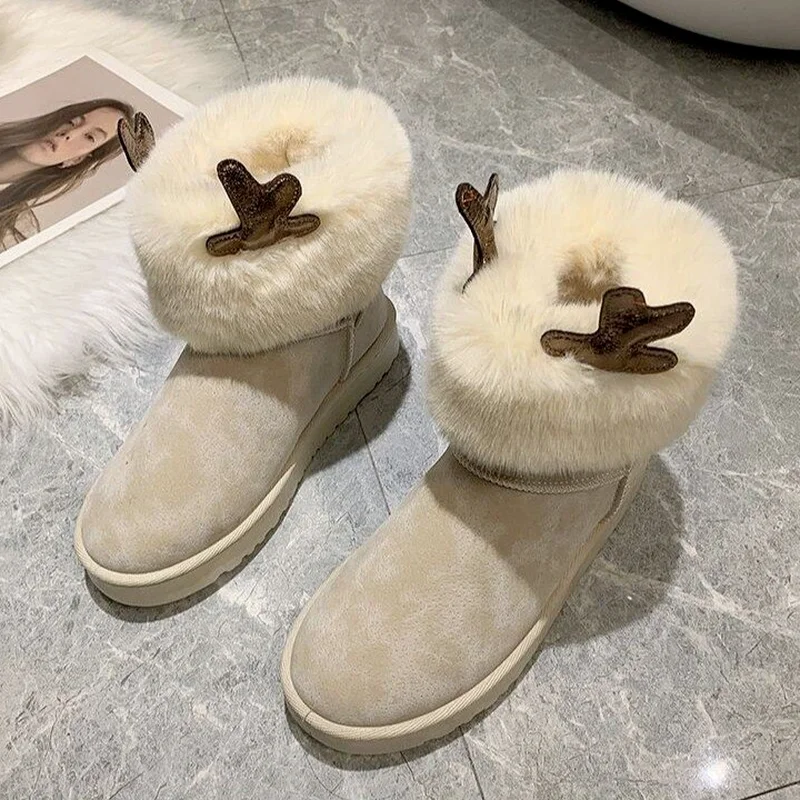Fashion Snow Boots Women's 2021 Winter New Round Head Fashion Plus Velvet Thickening Martin Boots Women's Feet Flat Snow Boots
Fashion Snow Boots Women's 2021 Winter New Round Head Fashion Plus Velvet Thickening Martin Boots Women's Feet Flat Snow Boots