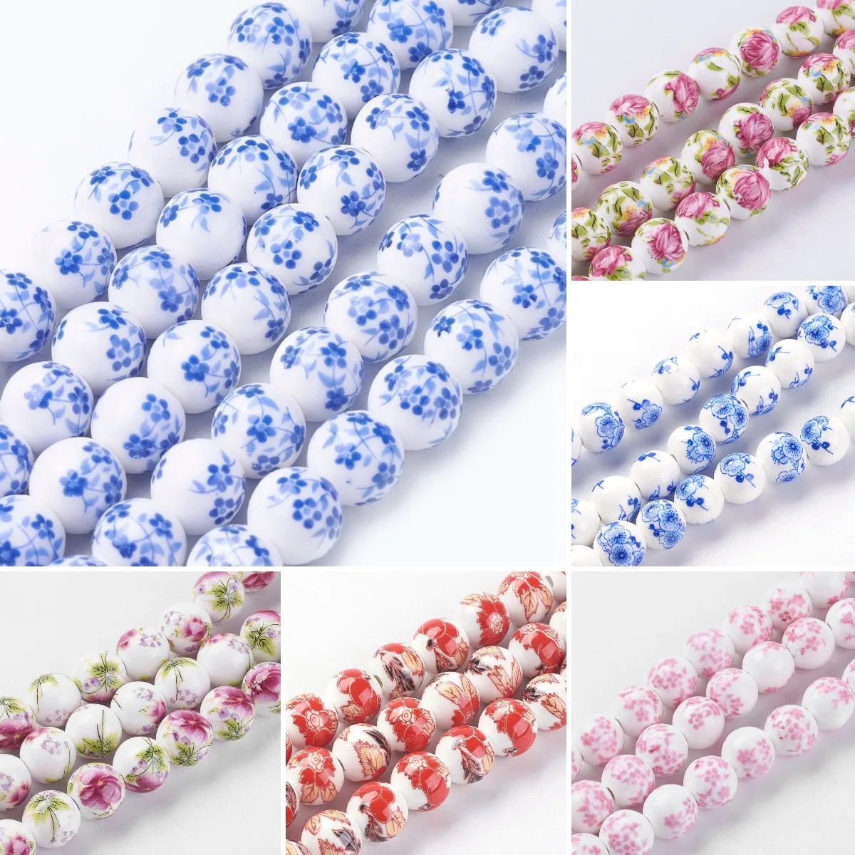 35Pcs 11mm Handmade Ceramic Beads Round Flower Pattern Porcelain Loose Bead Spacer For Bracelet Charm DIY Jewelry Making
35Pcs 11mm Handmade Ceramic Beads Round Flower Pattern Porcelain Loose Bead Spacer For Bracelet Charm DIY Jewelry Making