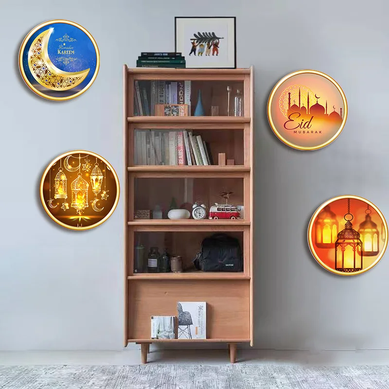 1Pc 30cm Eid Mubarak Round Shape Wall Sticker Ramadan Kareem Decor Moon Star Lantern Pattern Islamic Muslim Home Window Decals 
1Pc 30cm Eid Mubarak Round Shape Wall Sticker Ramadan Kareem Decor Moon Star Lantern Pattern Islamic Muslim Home Window Decals