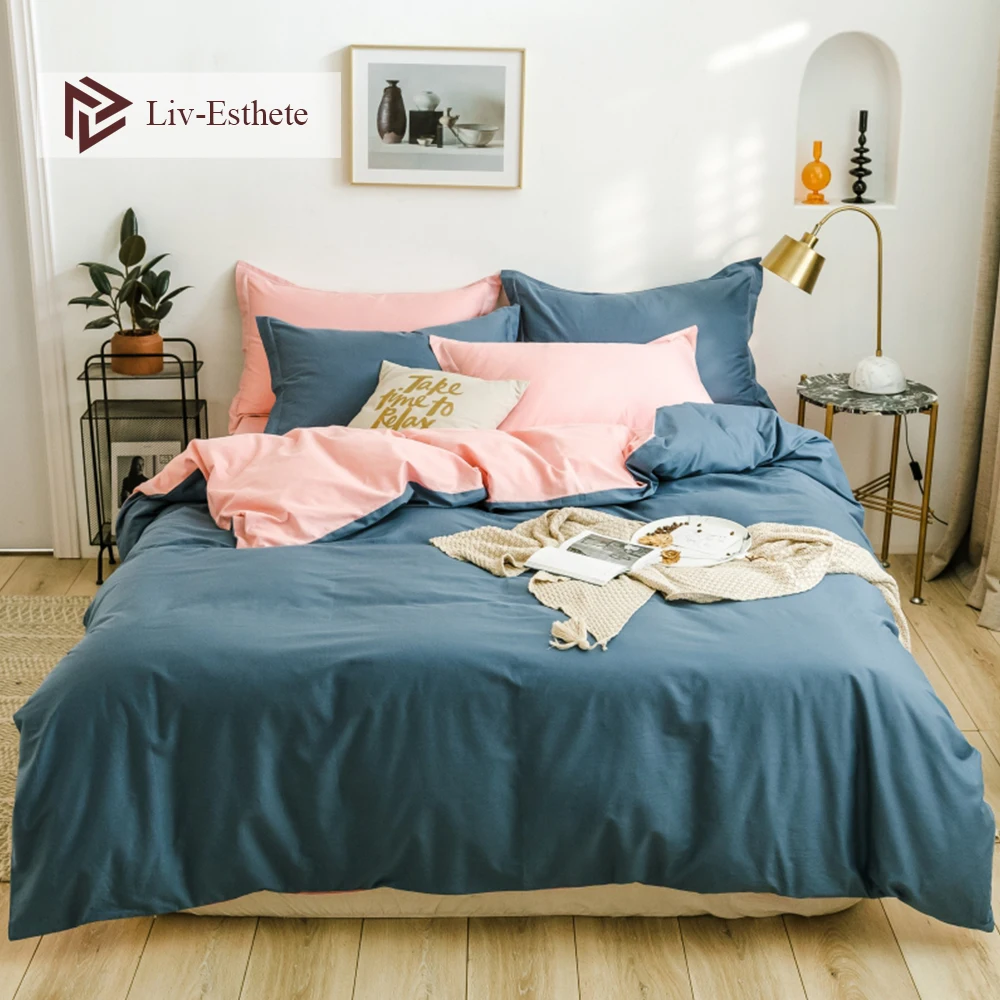 Liv-Esthete Light Life Noble Blue 100% Cotton Bedding Set Soft Duvet Cover Flat Sheet Double Queen King Bed Sheet Deep Sleep
Liv-Esthete Light Life Noble Blue 100% Cotton Bedding Set Soft Duvet Cover Flat Sheet Double Queen King Bed Sheet Deep Sleep