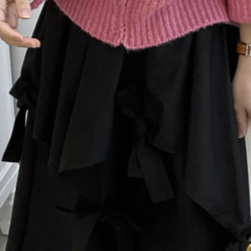 Summer Black Bow Loose Jupe Elastic-Waist High Waist 2021 Sweet Bottoming Brief Elegant Women Sexy Long Skirts Gothic Clothes
Summer Black Bow Loose Jupe Elastic-Waist High Waist 2021 Sweet Bottoming Brief Elegant Women Sexy Long Skirts Gothic Clothes