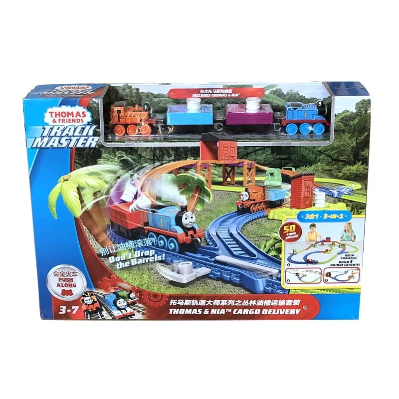 Мастер серии Thomas and Friends Track Master, набор для транспортировки нефтяных барабанов в джунглях, игрушечный поезд для мальчиков, подарок на день рож...
Мастер серии Thomas and Friends Track Master, набор для транспортировки нефтяных барабанов в джунглях, игрушечный поезд для мальчиков, подарок на день рож...