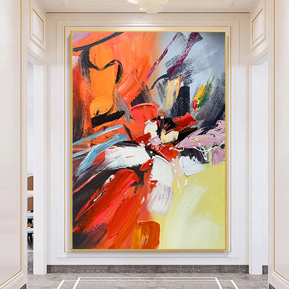 hand-painted oil painting Modern home decor picture abstract five-color painted canvas painting porch living room decor wall art
hand-painted oil painting Modern home decor picture abstract five-color painted canvas painting porch living room decor wall art