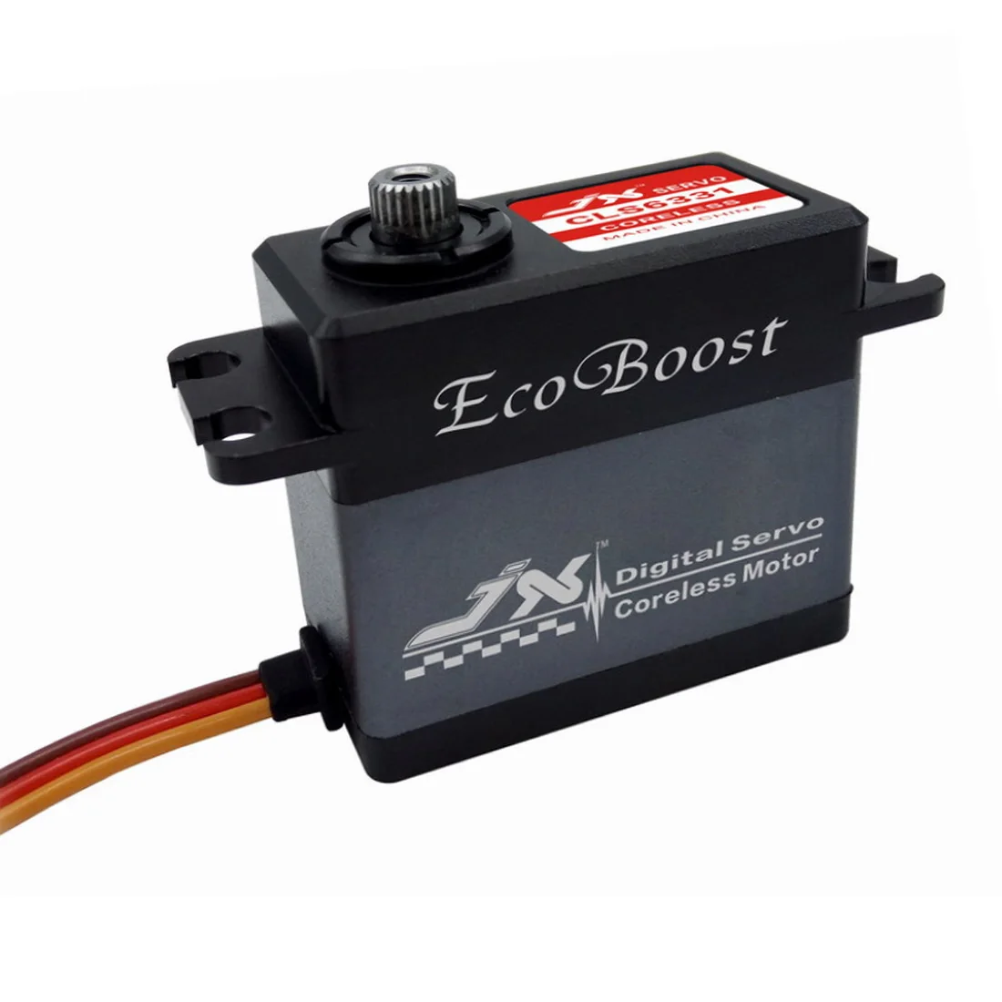 JX Ecoboost CLS6331 30KG High Torque Servo 180 Degree CNC Shell Metal Gear Coreless Digital Servo For RC Model
JX Ecoboost CLS6331 30KG High Torque Servo 180 Degree CNC Shell Metal Gear Coreless Digital Servo For RC Model