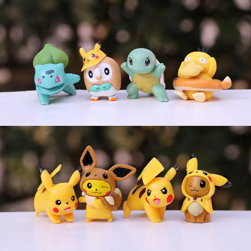 8Pcs/Set TAKARA TOMY Pokemon Action Figures PVC Pikachu Model Toys Collectible Set Dolls For Children
8Pcs/Set TAKARA TOMY Pokemon Action Figures PVC Pikachu Model Toys Collectible Set Dolls For Children