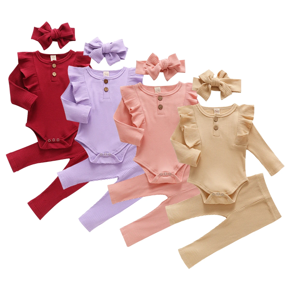 Baby Girl Boys Clothes Set Toddler Suit Flying Sleeve Rompers+Pants+Headband 3pcs Outfit Infant Clothes Set Suit Toddler Sets
Baby Girl Boys Clothes Set Toddler Suit Flying Sleeve Rompers+Pants+Headband 3pcs Outfit Infant Clothes Set Suit Toddler Sets