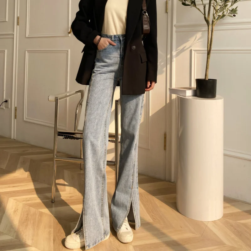 For Height 160cm-175cm Long Jeans Women Fashion Split Korean High Waist Denim Pants Boyfriend Blue Jeans Female Trousers Autumn
For Height 160cm-175cm Long Jeans Women Fashion Split Korean High Waist Denim Pants Boyfriend Blue Jeans Female Trousers Autumn
