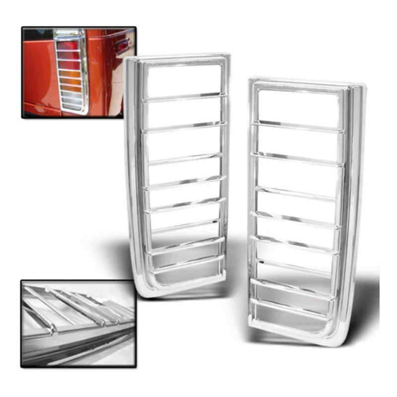 Car Rear Brake Tail Light Lamp Covers Trims Bezel Chrome Set for Hummer H2 Suv 2003-2009
Car Rear Brake Tail Light Lamp Covers Trims Bezel Chrome Set for Hummer H2 Suv 2003-2009