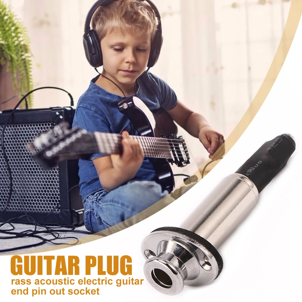 Guitar Pickup Plug Socket Guitar Vibration Sensor Tuning Clip 6.35 to 2.5 Folk Electric Guitar Endpin Output Jack
Guitar Pickup Plug Socket Guitar Vibration Sensor Tuning Clip 6.35 to 2.5 Folk Electric Guitar Endpin Output Jack