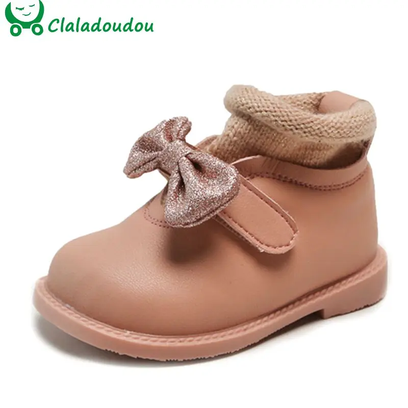 12-16cm Baby Early Winter Boots Shoe Thin Velvet Patch Knitting Toddler Girls Fashion Boots Butterfly-knot Solid Pu Leather Shoe
12-16cm Baby Early Winter Boots Shoe Thin Velvet Patch Knitting Toddler Girls Fashion Boots Butterfly-knot Solid Pu Leather Shoe
