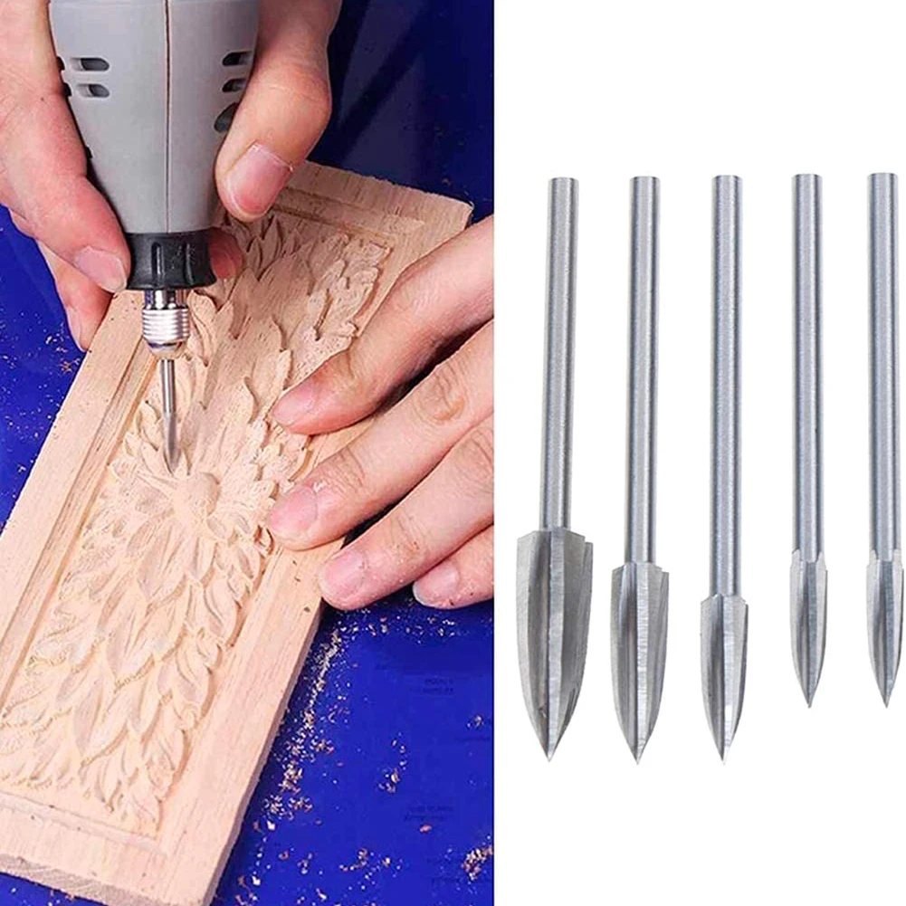 5pcs Wood Carving Engraving Drill Bit Set Milling Cutter Carving Root Tools Three Blades Wood Carving Knives For DIY Grinding
5pcs Wood Carving Engraving Drill Bit Set Milling Cutter Carving Root Tools Three Blades Wood Carving Knives For DIY Grinding