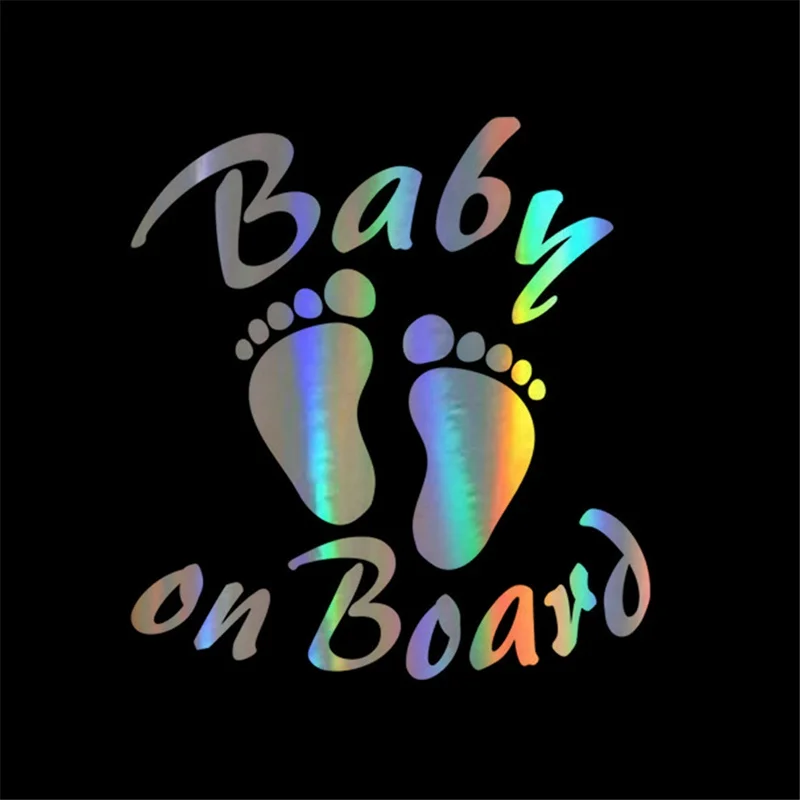 High Quality Car Sticker Baby on Board Funny Car Decal Reflective Laser 3D Car Stickers Vinyl Car Styling Black Silver 19x10 Cm
High Quality Car Sticker Baby on Board Funny Car Decal Reflective Laser 3D Car Stickers Vinyl Car Styling Black Silver 19x10 Cm