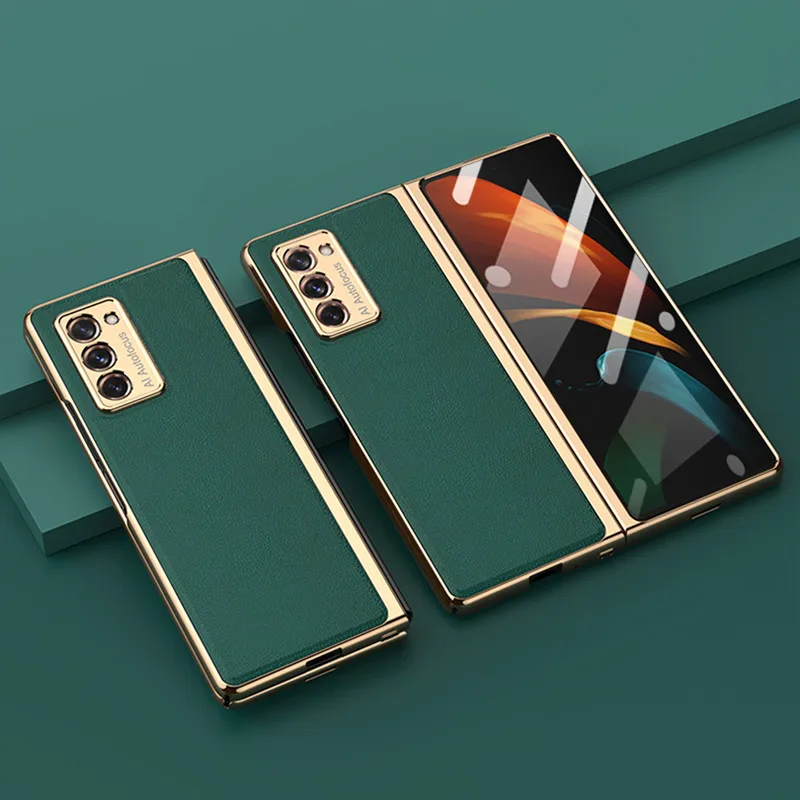 Кожаный чехол с полной защитой 360 градусов для Samsung Galaxy Z Fold 2, чехол для телефона с передним защитным стеклом для Z Fold 2
Кожаный чехол с полной защитой 360 градусов для Samsung Galaxy Z Fold 2, чехол для телефона с передним защитным стеклом для Z Fold 2